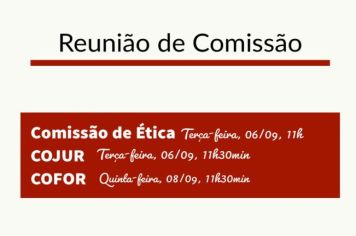 Reunião das Comissões