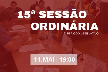 15ª Sessão Ordinária 