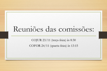 Reunião das Comissões