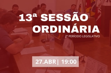 13ª Sessão Ordinária 