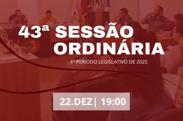 43ª Sessão Ordinária 