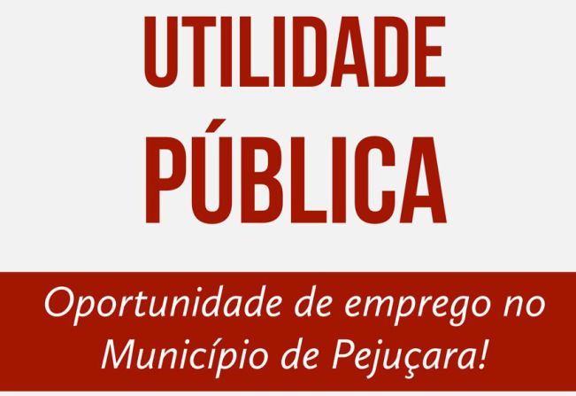 Oportunidade de Emprego