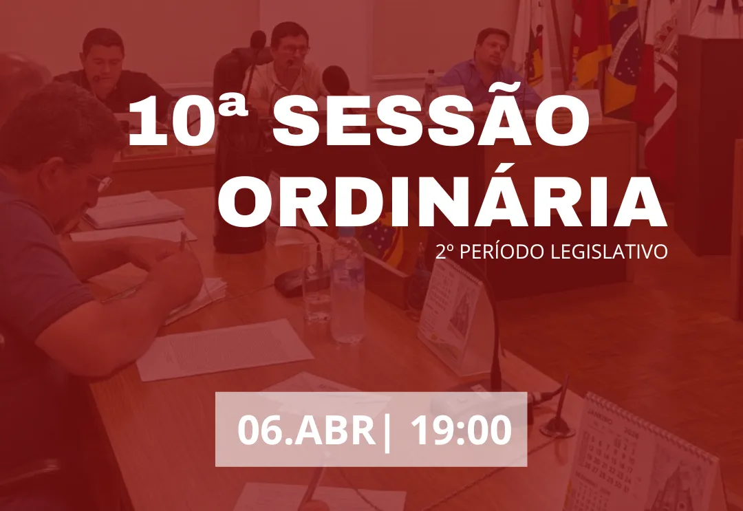 10ª Sessão Ordinária 