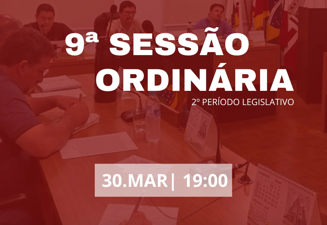 9ª Sessão Ordinária 