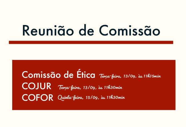 Reunião das Comissões